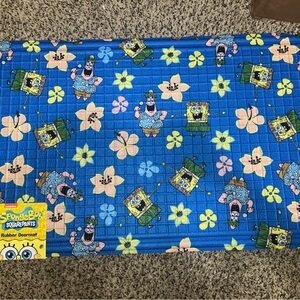 SpongeBob SquarePants Blue Floral Doormat